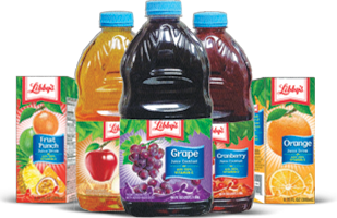 Libbys Juices grouped together